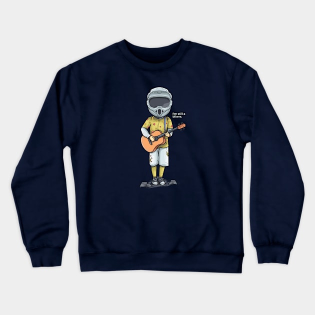 Funny Bikers Crewneck Sweatshirt by Alsiqcreativeart